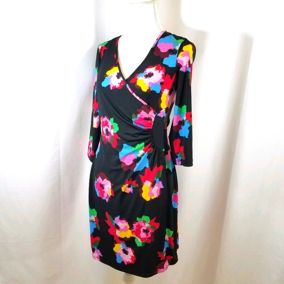 Laundry By Shelli Segal Dresses & Skirts - Laundry by Shelli Segal Floral Wrap Dress S Nwot